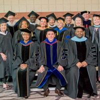 Faculty at the Webster Charleston ceremonies