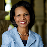 Condoleezza Rice video conferences in for CHINA Town Hall