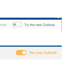 Toggle from Old and New Outlook views