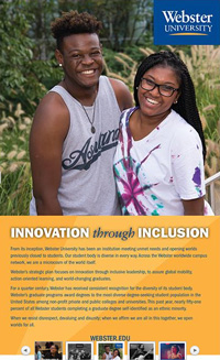 "Innovation through Inclusion" ad The "Innovation through Inclusion" ad
