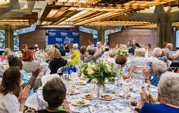The Golden Circle Luncheon, held in Webster University's Luhr Building.