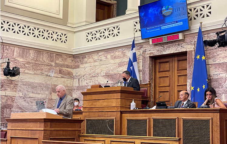 Nomikos at Greek Parliament