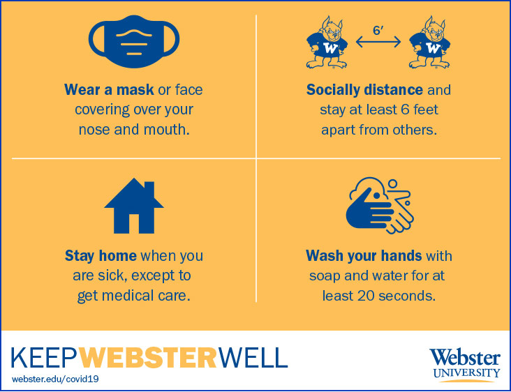 Student Pledge: Keep Webster Well by Following COVID-19 Protocol