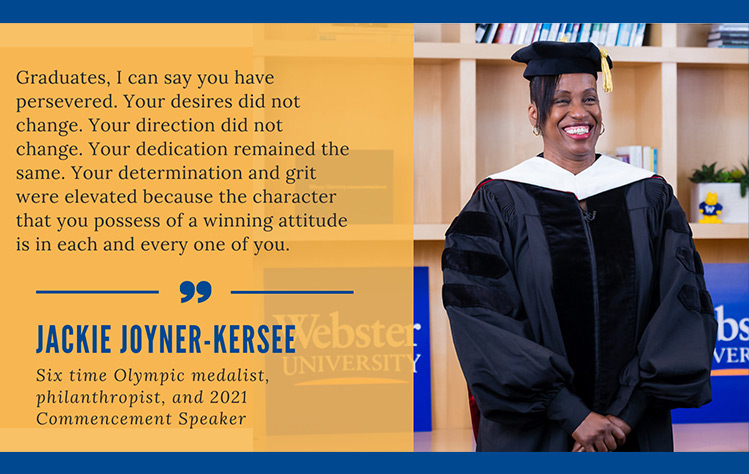 Jackie Joyner-Kersee addressed 2021 graduates