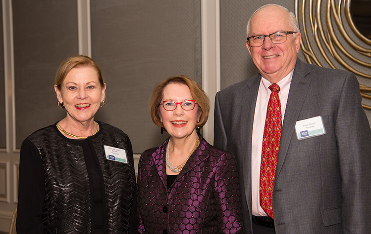 Chancellor Stroble presented the Gleichs with the 2019 Visionary Award