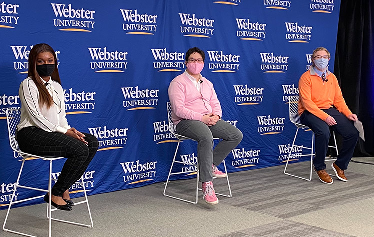 Wells, Pham and Browning on the panel