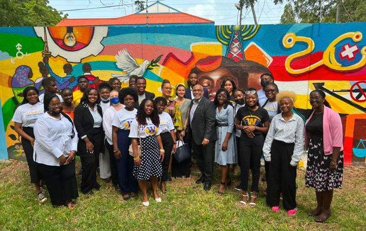 International Relations Students at Webster University Ghana visting the UN Office in Accra