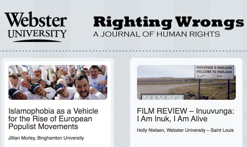 Righting Wrongs: A Journal of Human Rights