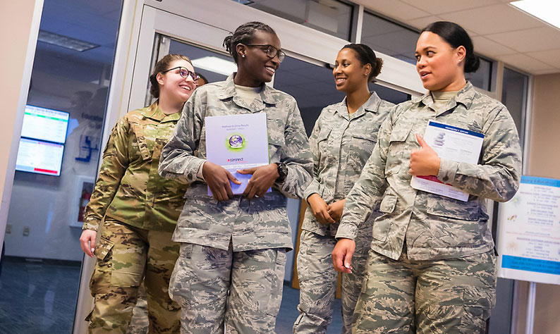 Students at Scott AFB