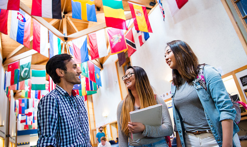 Students in the University Center