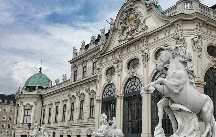 The Hofburg Palace is one of the many venues where Mozart performed