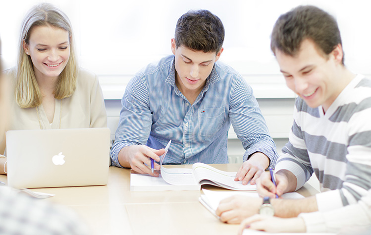 Students in class