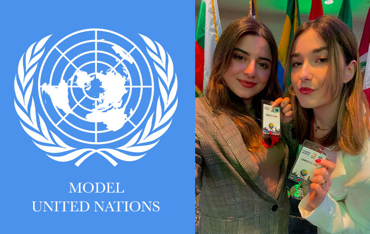 Model UN students