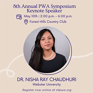 Flyer for Nisha Ray Chaudhuri's keynote speech. 