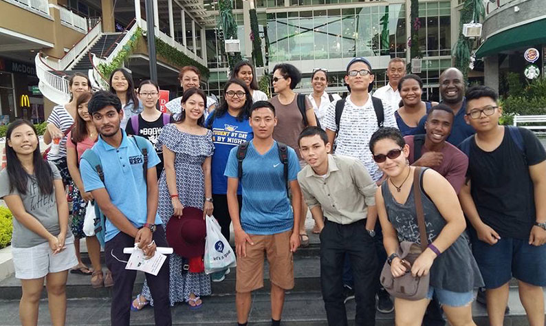 Students at Webster University Thailand