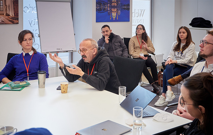 Speakers and audience at the workshop