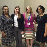 Rebecca George, Arna Erega, Audrey Truesdale, Alexanderia Smith Snapshot: Professional Counseling students present at South Carolina conference