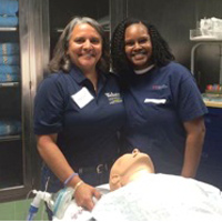 Webster faculty member with a prospective Nurse Anesthesia student Webster faculty member with a prospective Nurse Anesthesia student