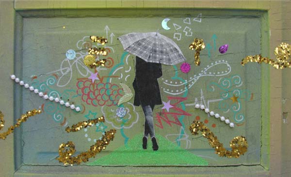 Destini Johnson Part of a larger door painting by BFA student Destini Johnson, whose work is featured on the Great Thanks Project notecards.