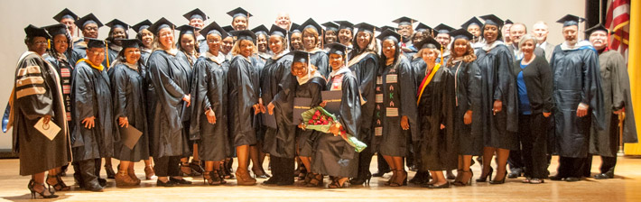 Memphis commencement ceremony at NSA Mid-South Webster conferred degrees to 68 students at the combined ceremony.