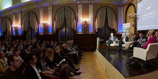 Webster Alumni Symposium About 200 at the annual alumni symposium heard a discussion of the status of the EU 20 years in from leading thinkers from academia, government and the private sector.