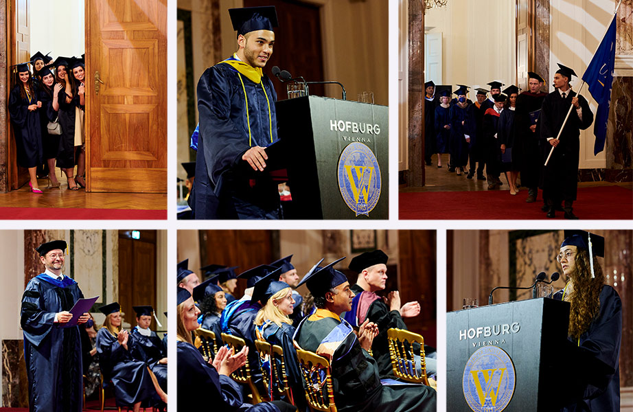 Scenes from Webster Vienna commencement 2021