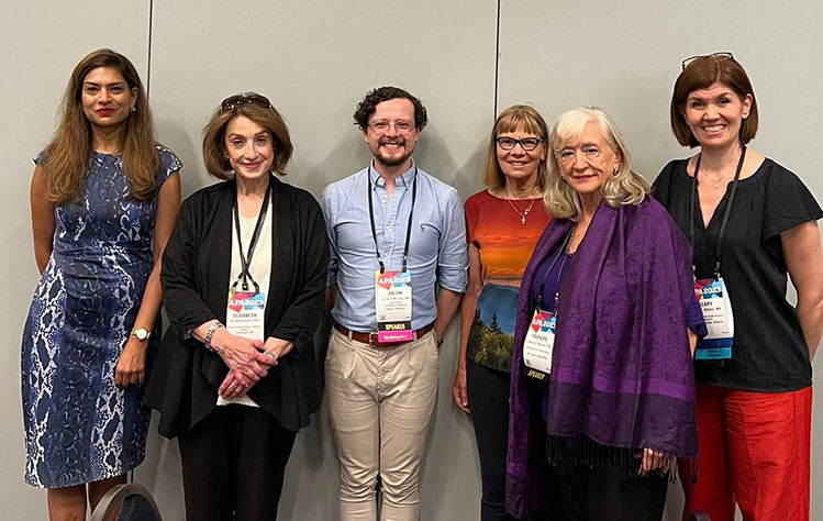 Third from right: Webster University Professor Deborah Stiles. Far right: Webster AEP graduate Keary Ritchie. 