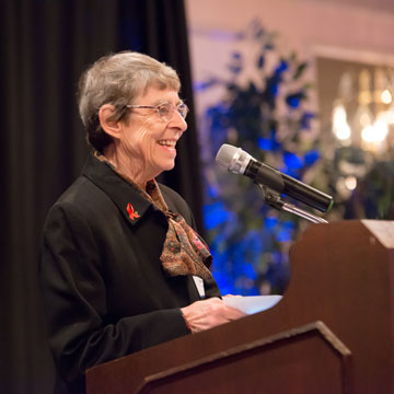 Sister Barbara Ann Barbato Speaks at an Awards Ceremony