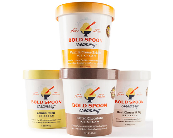 Bold Spoon Creamery ice cream flavors