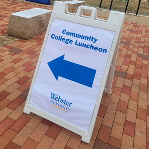 Luncheon sign