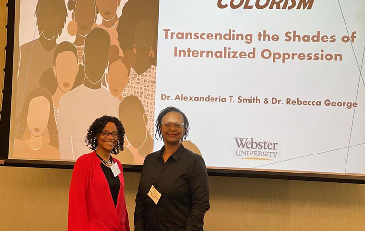 Professors Rebecca George and Alexanderia Smith