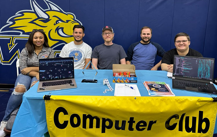 The Computer Science Club at Webster's Involvement Fair.