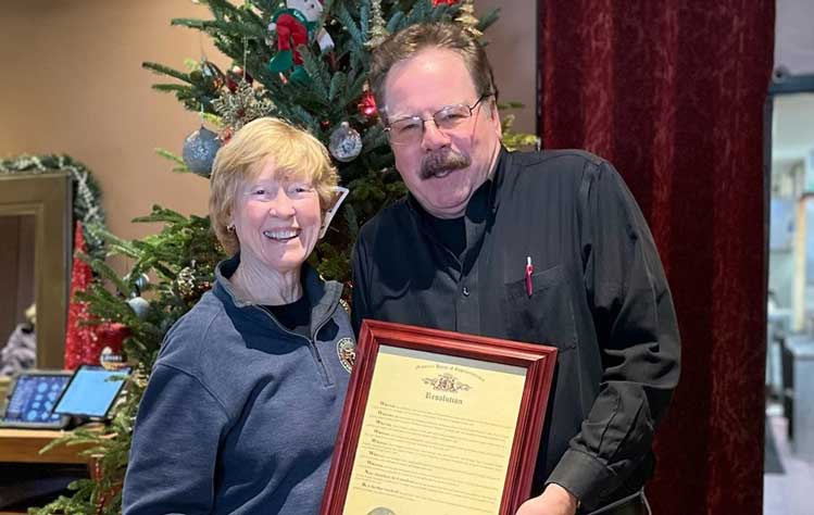 State Rep. Deb Lavender and Don Corrigan 