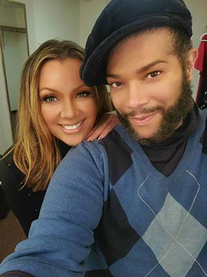 Derrick Rutledge with Vanessa Williams