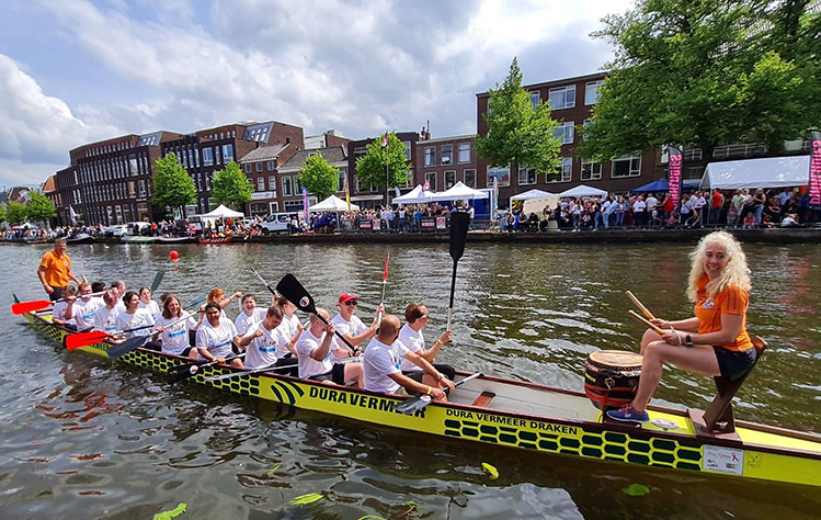 Webster's entry in the Dragonboat races