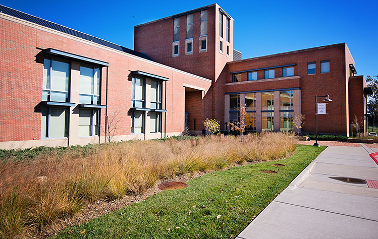Webster University's East Academic Building, Home of the George Herbert Walker School of Business & Technology.