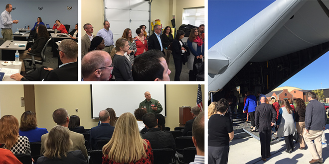 GLA fellows tour Scott Air Force Base
