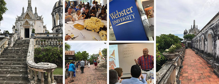 The fellows participated in cultural activities and visits before transferring between Webster's Bangkok and Cha-am locations. The fellows participated in cultural activities and visits before transferring between Webster's Bangkok and Cha-am locations.