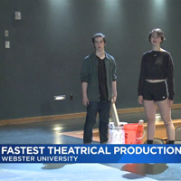 Students attempted to break the world record for fastest production