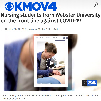 Webster in the News: Nursing program on front lines of pandemic