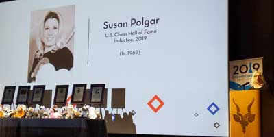 Susan Polgar is inducted into the US Chess Hall of Fame