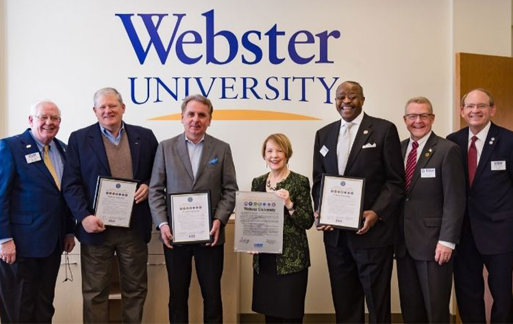 Webster Leadership Presenting ESGR Agreement