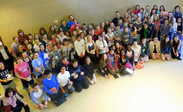 French Essay High School Competition Students from nine St. Louis area high schools discussed the importance of pursuing a minor or a major in French
