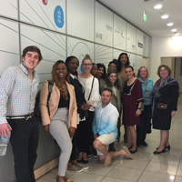 Students visit a business incubator Students visit a business incubator