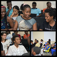 participants at Ghana new student orientation