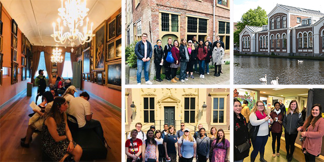 The students observed and assisted teachers and taught English skills in one local school for seven weeks, while also visiting other schools and taking a seminar on Dutch culture and pedagogy.