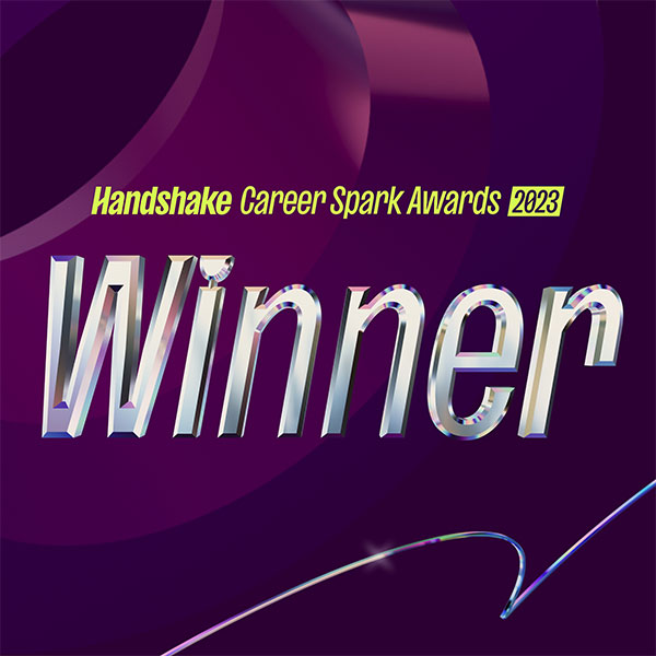 Handshake Spark Award “winner” graphic.