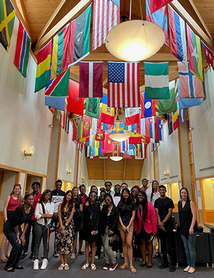 Harris-Stowe students in Webster's University Center