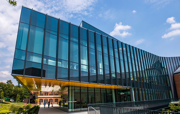 Webster University's interdisciplinary science building