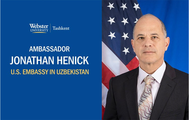 Photo of Jonathan Henick, Webster University Tashkent 2023 Commencement Speaker